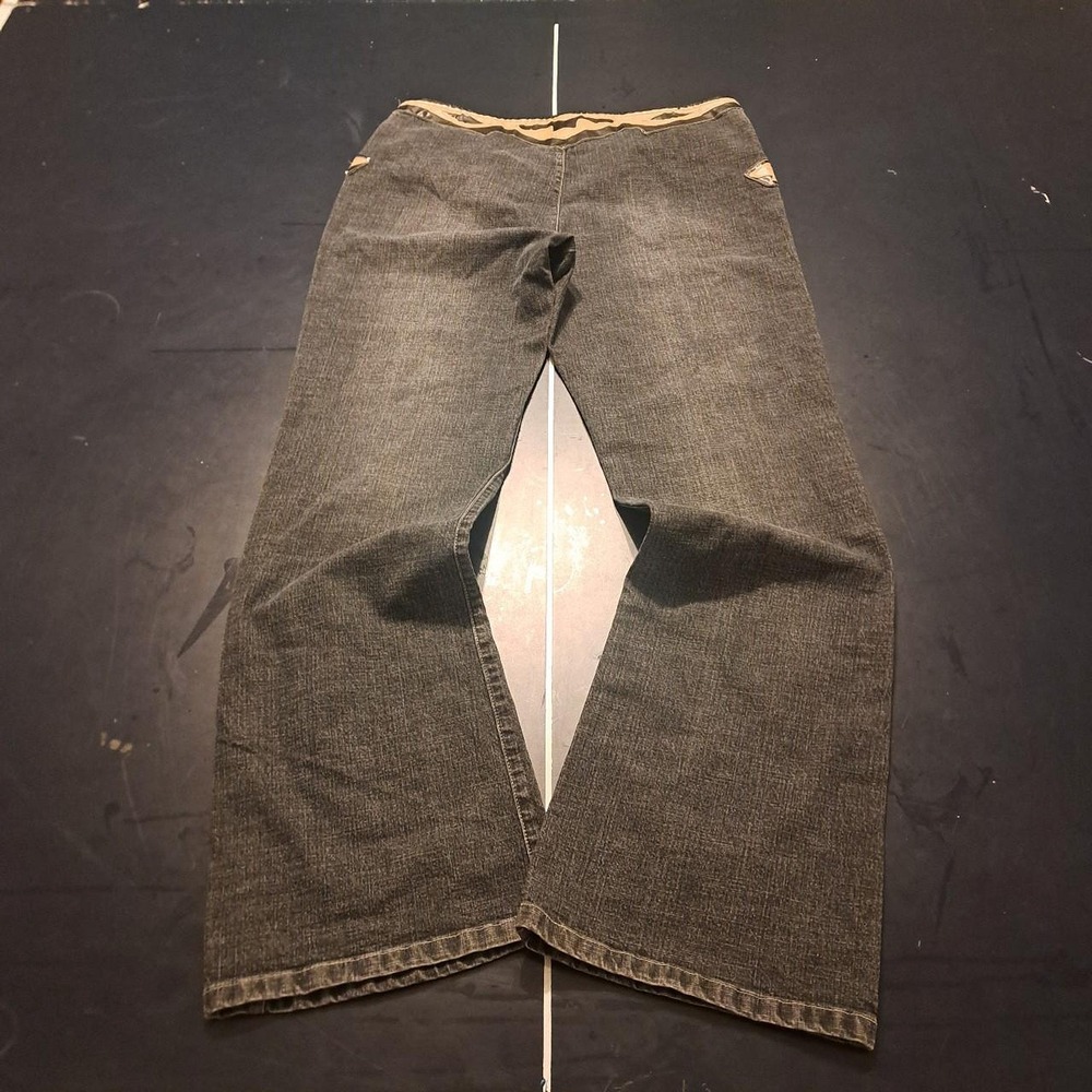 Request Men's Black and Brown Jeans - Picture 4 of 5